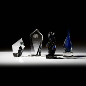 Four Assorted Glass Awards