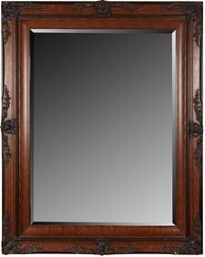 A Decorative Wood Wall Mirror