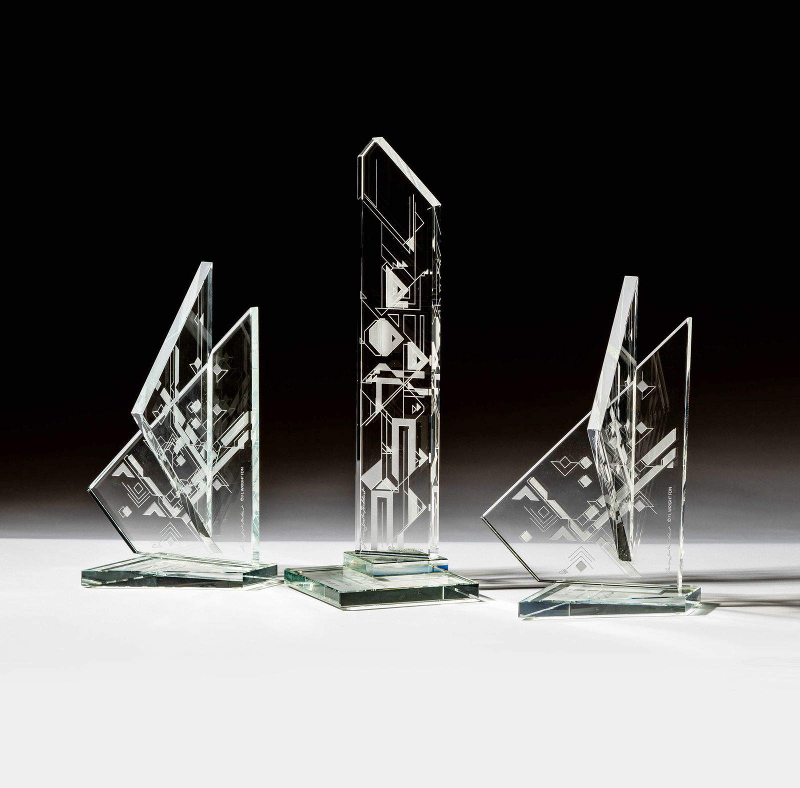 Three Marin Sonoma Concours Frank Lloyd Wright Foundation Trophies (1 of 13)