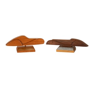 Two Ventura Motorsports Gathering Wood Trophies