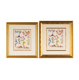 Henry Miller, American 1891-1980, Two Works: Open Labrynth