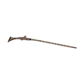 An Antique Afghan Mother of Pearl Inlaid Long Rifle