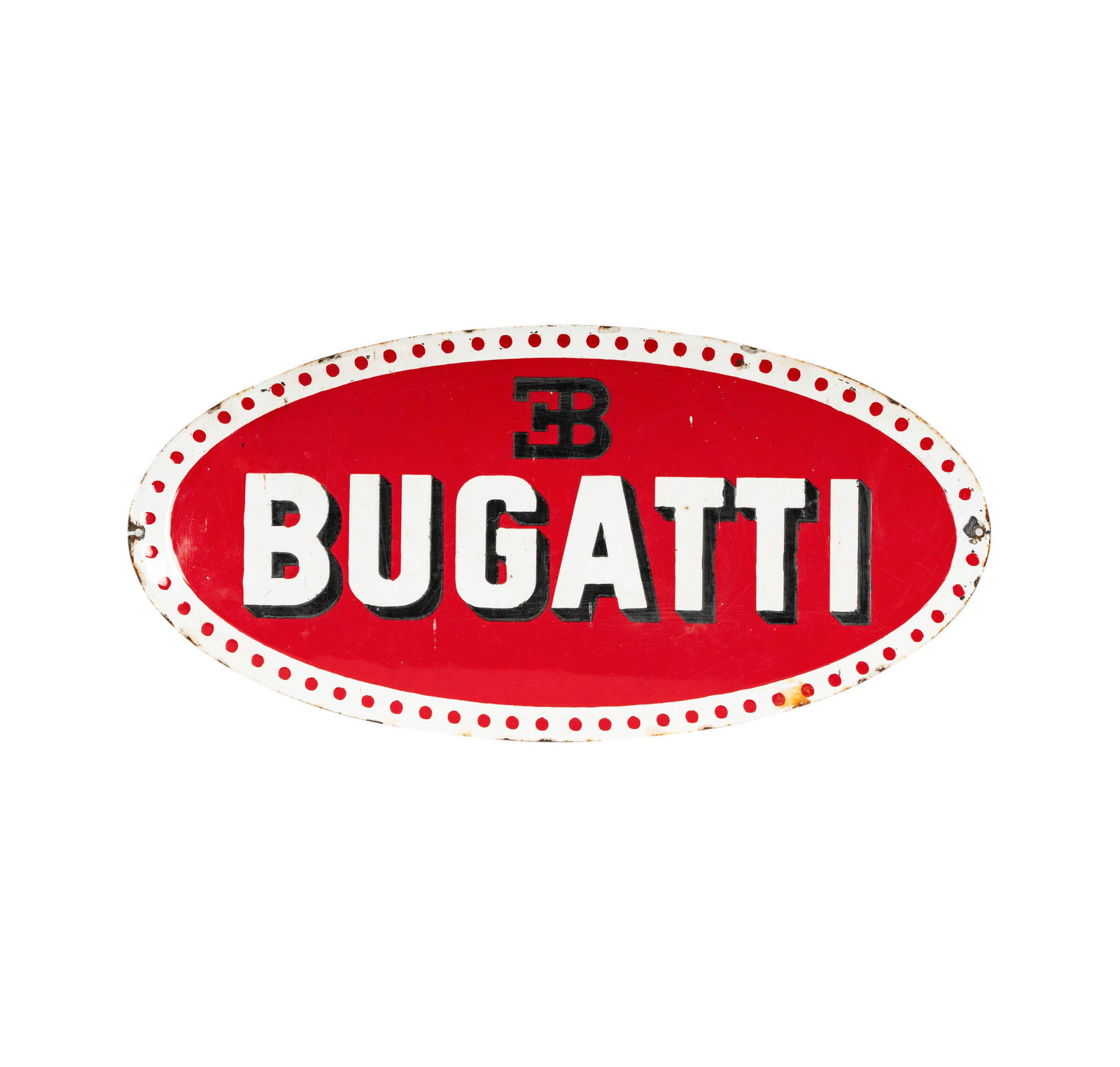 A Vintage Bugatti Enamel Shop Sign (1 of 5)