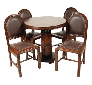 Round Deco Game Table with Chairs