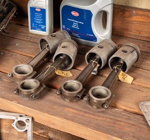 Group of Bugatti Pistons and Rods
