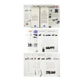 A Group of Automotive Informative Panels from the Mullin Museum