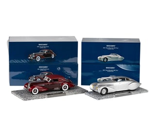 Four Mullin Automotive Museum Minichamps 1:18 Scale Models of Cars
