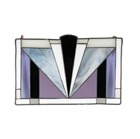 Art Deco Style Leaded Glass Panel