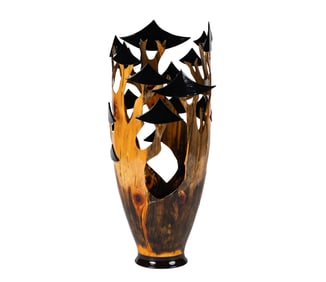 Keola LeVan Sequeira (Hawaiian, 21st Century): Black Forest Vase