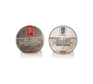 Two Car Award Medallions