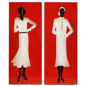 Pair of Deco Panels