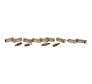 Group of 3 Sootless and 10 Overland spark Plugs