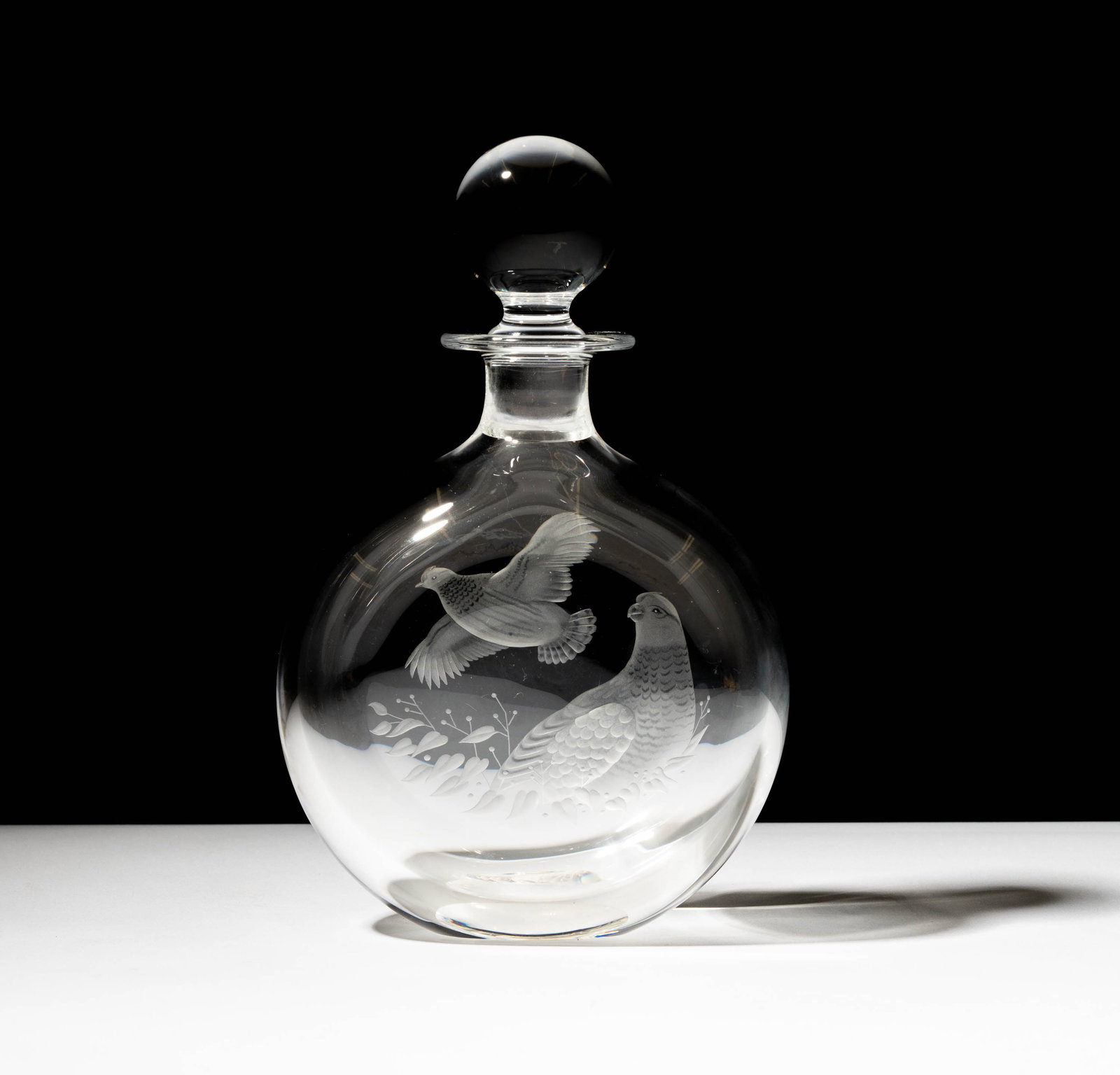 Steuben Glass Wild Quail Flask (1 of 11)