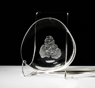 Steuben Glass Poppy Flower Bowl