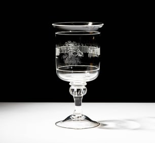 Steuben Glass King Lear Oversized Goblet