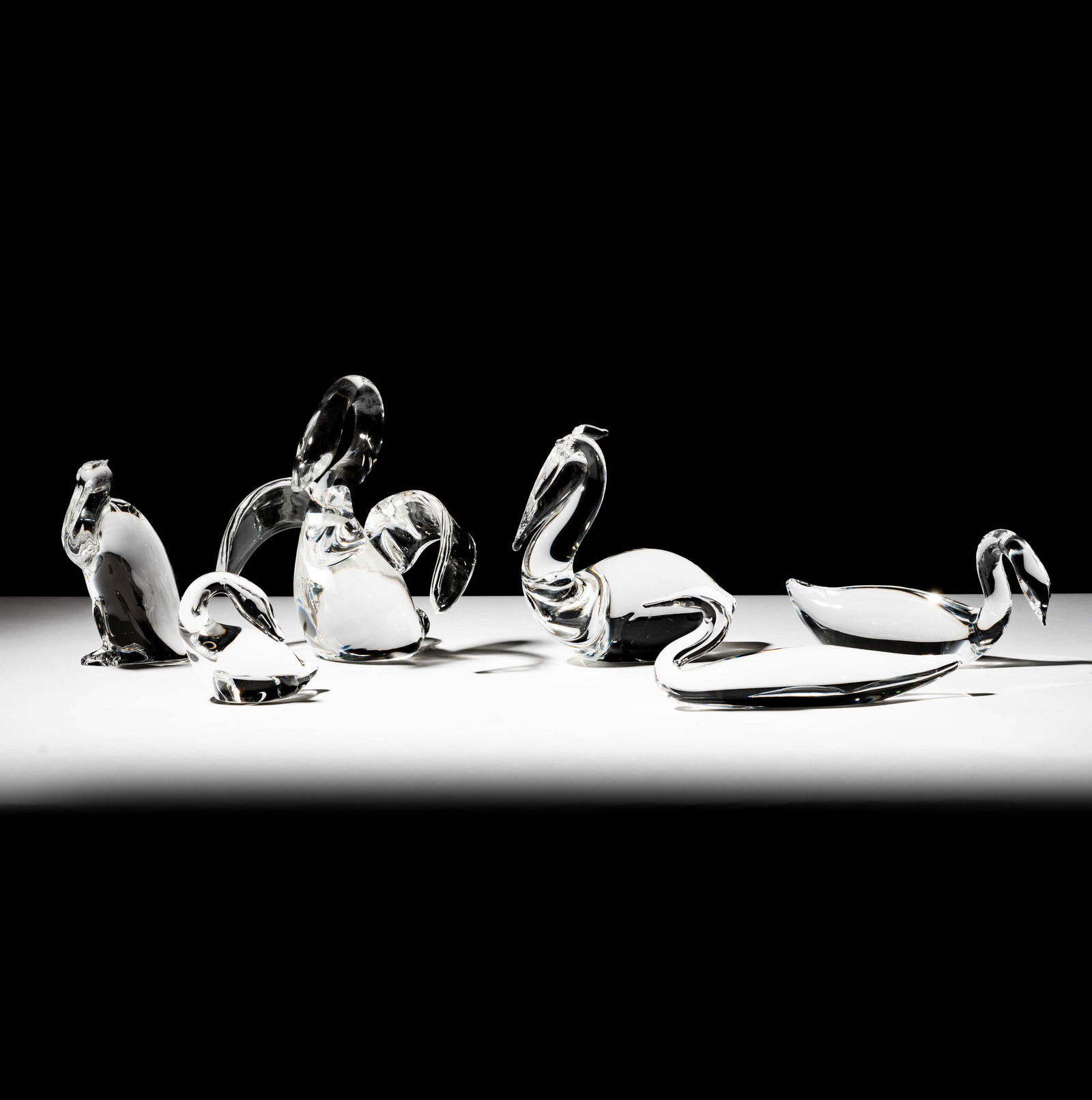 Six Steuben Glass Bird Sculptures (1 of 16)