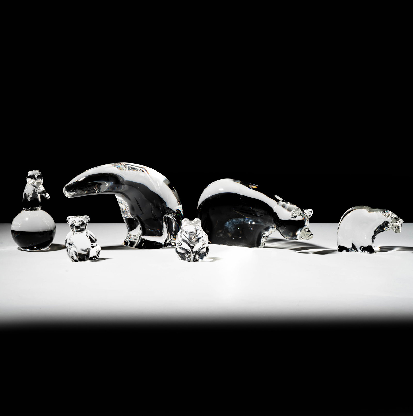 Six Steuben Glass Bear Sculptures (1 of 20)