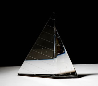 Steuben Glass Sailing Sculpture