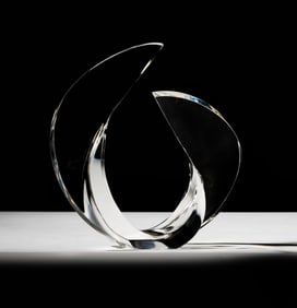 Steuben Glass Volute Sculpture