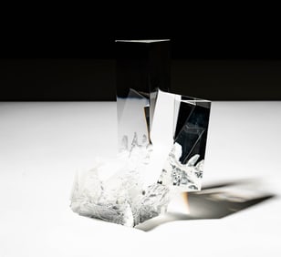 Steuben Glass Prism Sculpture