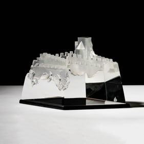 Steuben Glass Castle of Dreams Sculpture