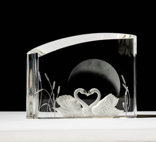 Steuben Glass Our Love Sculpture