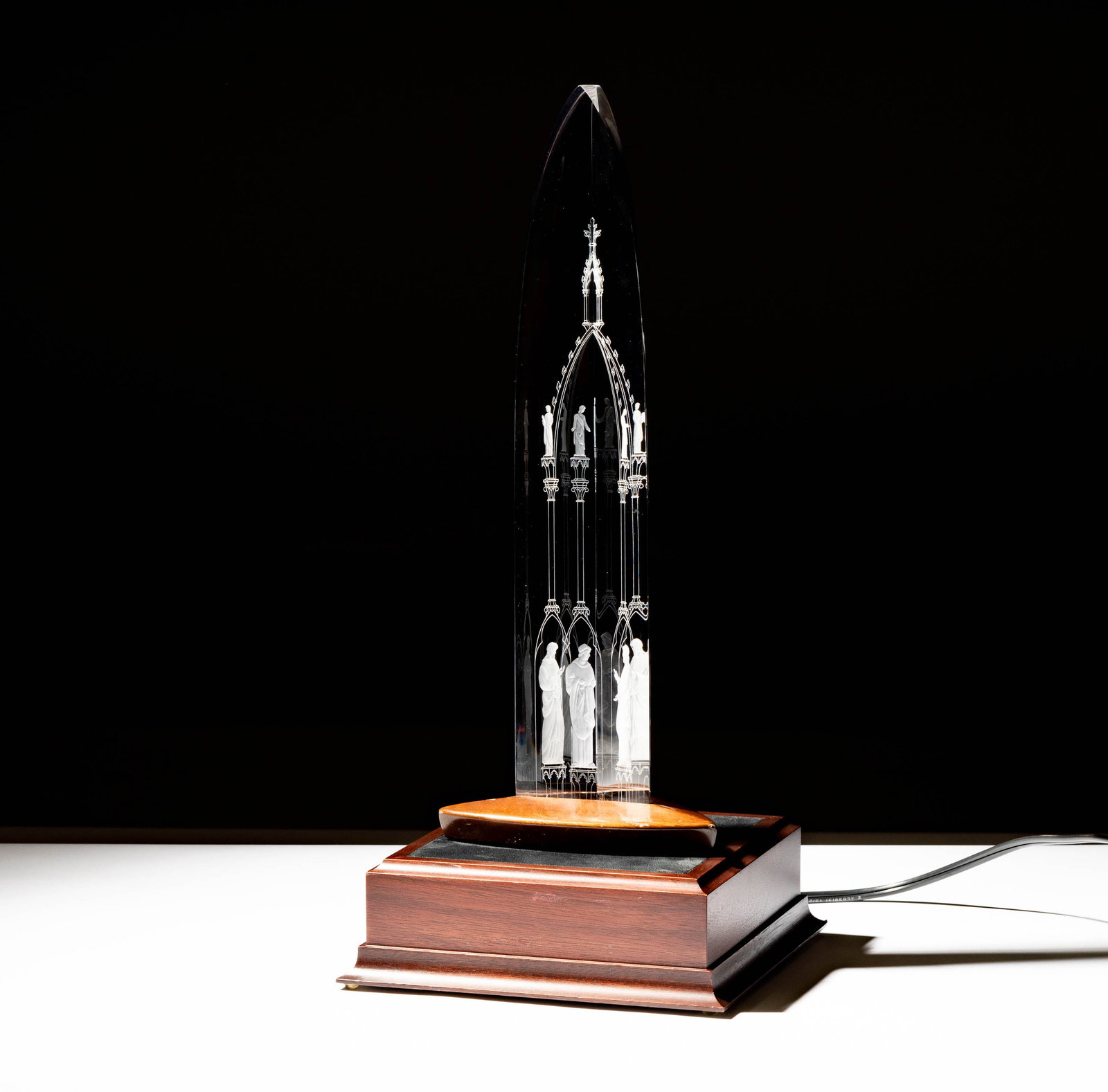 Steuben Glass Cathedral Sculpture (1 of 8)