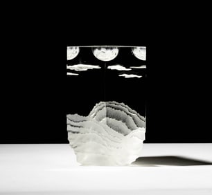 Steuben Glass Earth Zone Sculpture