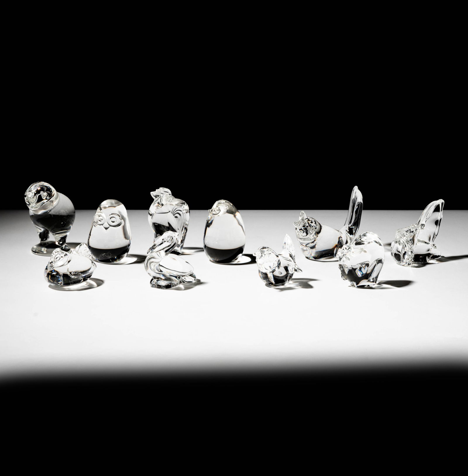 Ten Steuben Glass Hand Coolers (1 of 16)