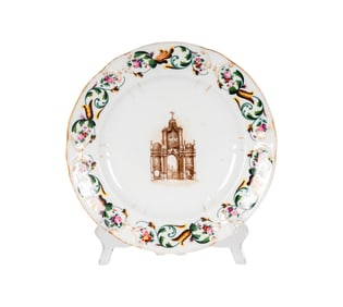 A Rare Russian Porcelain Dinner Plate