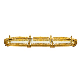 A French Gilt Metal Mirror Plateau