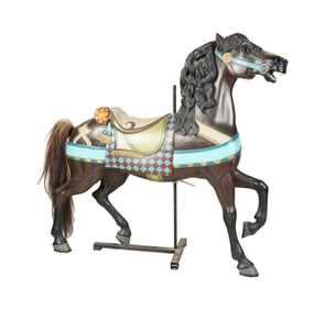 A Gustav Dentzel Painted Carousel Horse
