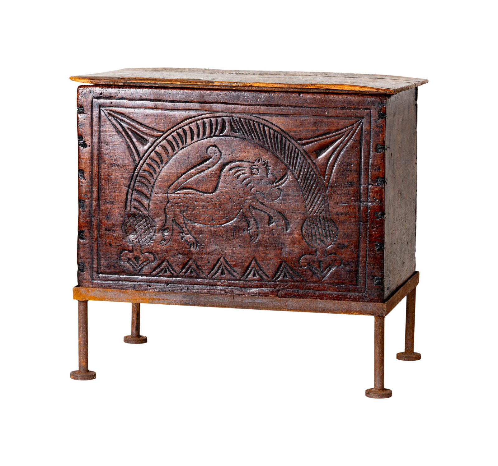A Spanish Colonial Animal Spirit Chest on Stand (1 of 11)