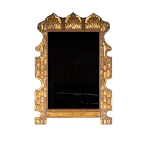 An Italian Carved Giltwood Mirror