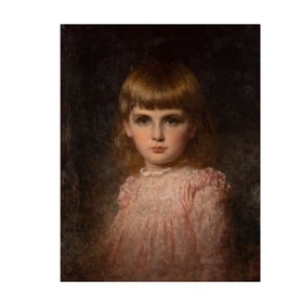 Eastman Johnson, 1824-1906, Portrait of May Valentina Stern Harlow (Narcissa)