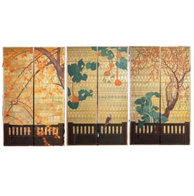 Albert Herter, 1871-1950, Six Panels from El Mirasol, Santa Barbara