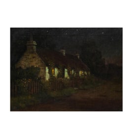 Nellie Durfee, 1876-1976, Cottage Landscape