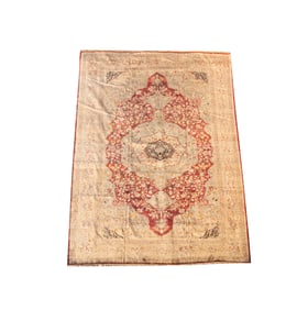 A Haj Jalili Silk Tabriz Rug 13'6" x 9'4"