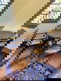 A Mission Game Table and Chairs