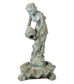 A Bronze Fountain After Emile Francois Carlier