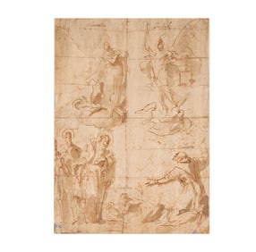 Gaspare Diziani, 1689-1767, Studies for Saints