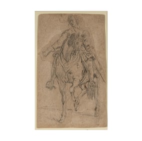 Attributed to Anthony van Dyck, 1599-1641, Study for Equestrian Portrait