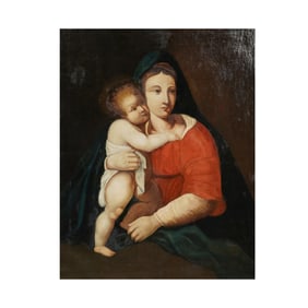 Italian School, 19th Century, Madonna and Child
