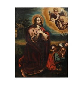 Italian School, 18th/19th Century, Christ Receiving The Eucharist
