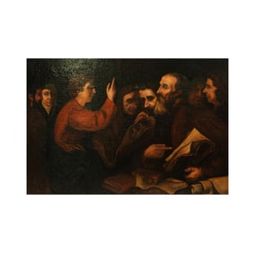 Italian School, Late 18th Century, Christ Teaching the Elders