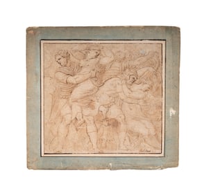 Workshop of Polidoro da Caravaggio, 1500-1543, Abduction of the Sabine Women