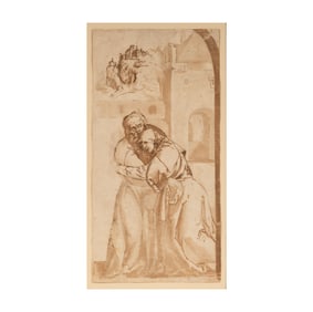 Italian School, 16th century, The Meeting of Anne and Joachim at the Golden Gate