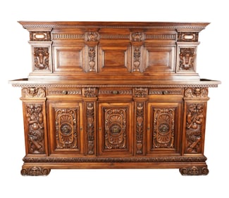 A Renaissance Revival-Style Walnut Buffet