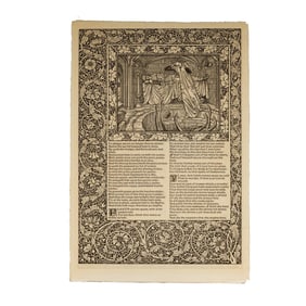 An Original Leaf from the Kelmscott Chaucer