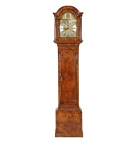 An English Walnut Long Case Clock